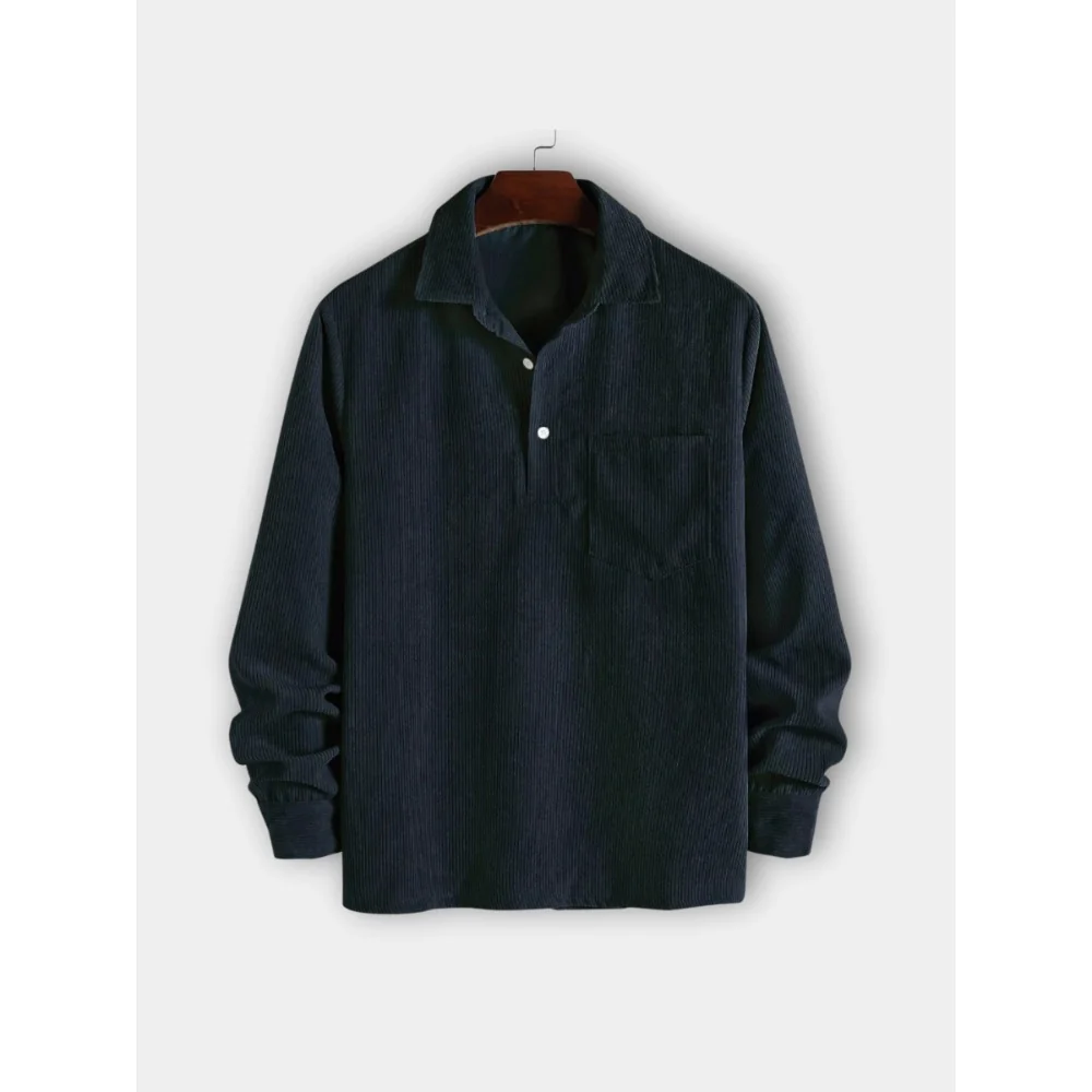 Kaven - Men's Button-Up Shirt Long Sleeve Relaxed Fit