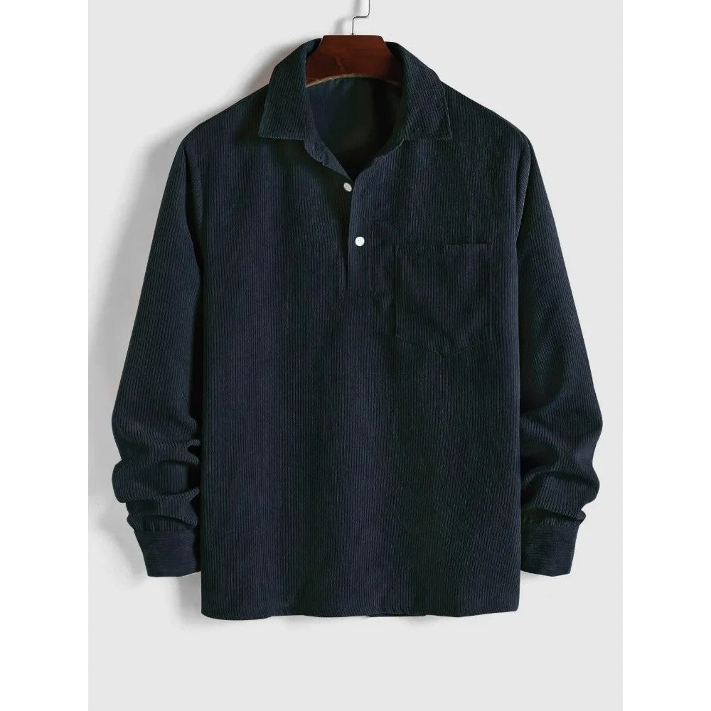 Kaven - Men's Button-Up Shirt Long Sleeve Relaxed Fit