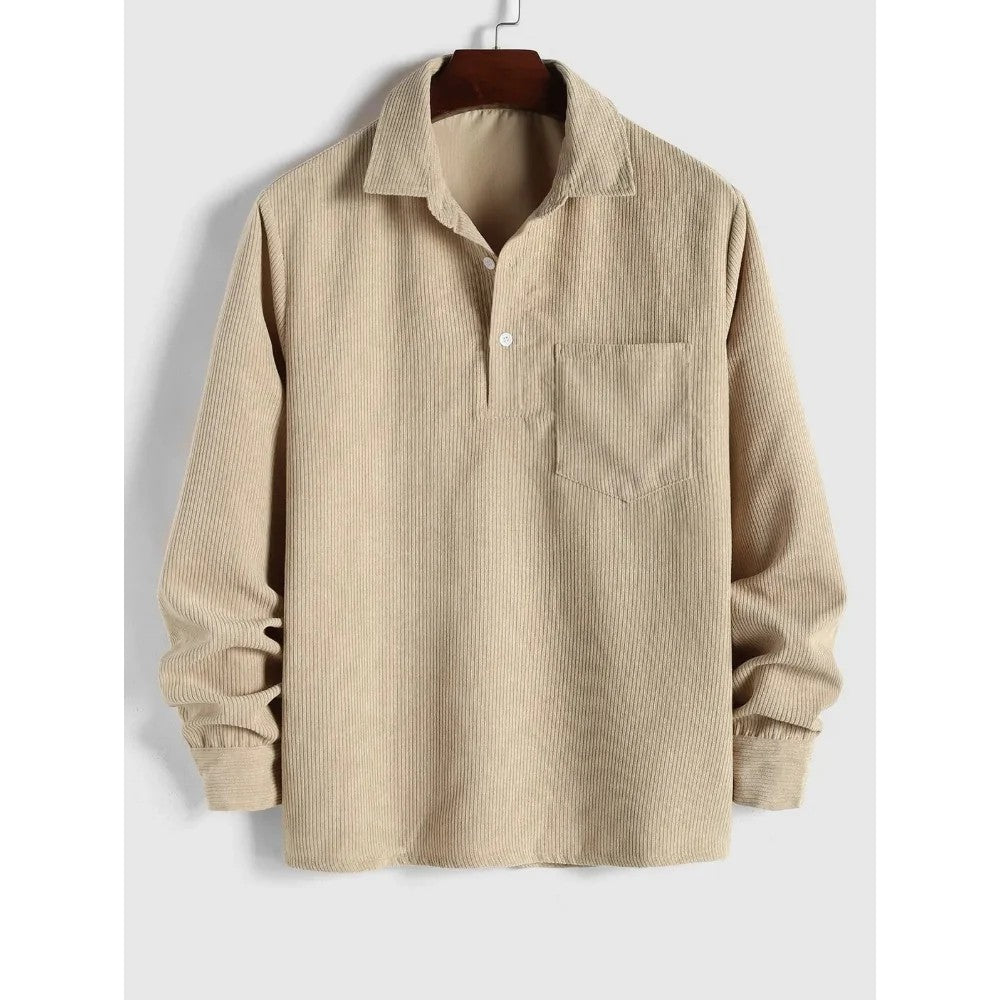Kaven - Men's Button-Up Shirt Long Sleeve Relaxed Fit