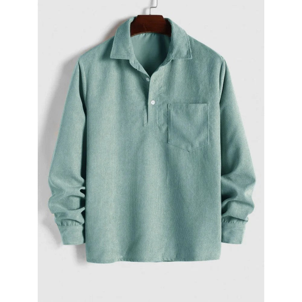 Kaven - Men's Button-Up Shirt Long Sleeve Relaxed Fit