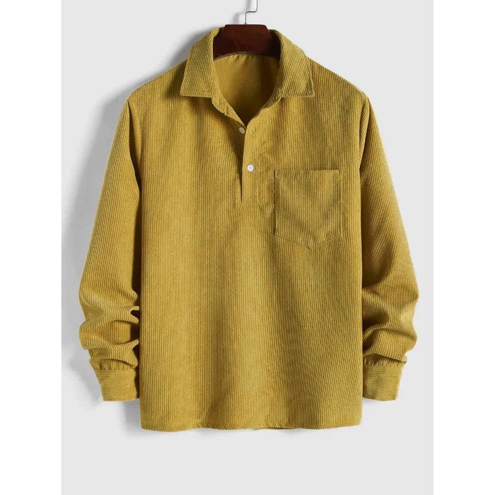 Kaven - Men's Button-Up Shirt Long Sleeve Relaxed Fit