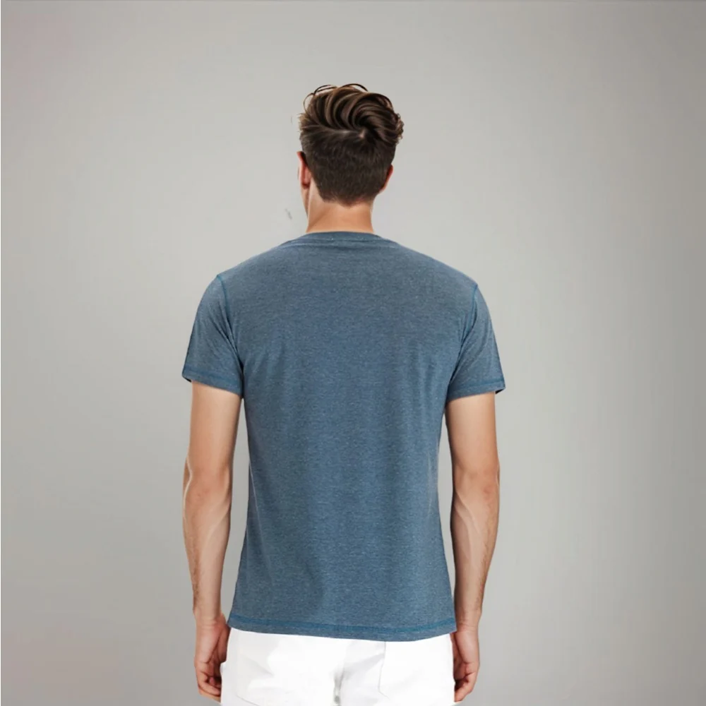 Kaven - Men's Henley T-Shirt Short Sleeve Three-Button Relaxed Fit