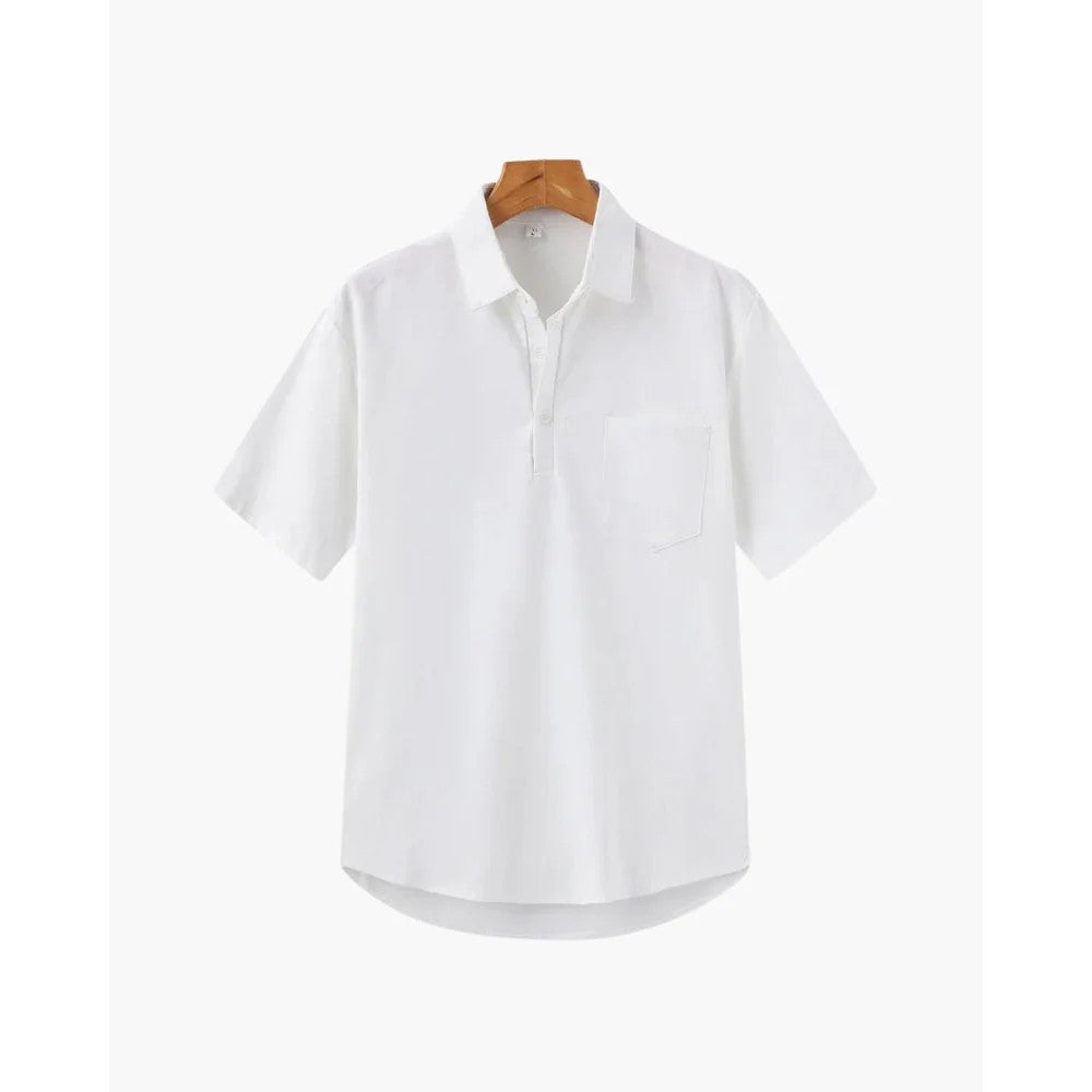 Kaven - Men's Polo Shirt Short Sleeve Chest Pocket Relaxed Fit