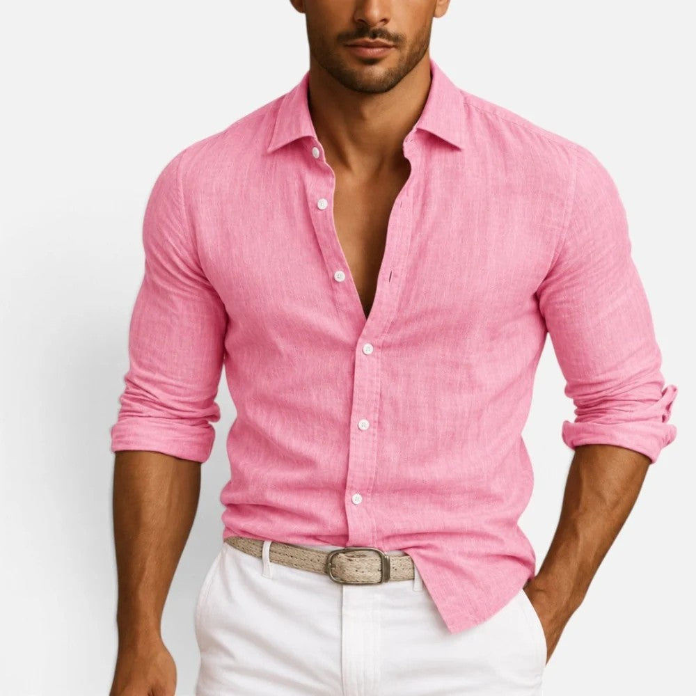 Kaven - Men's Slim Fit Shirt Long Sleeve Lightweight Breathable