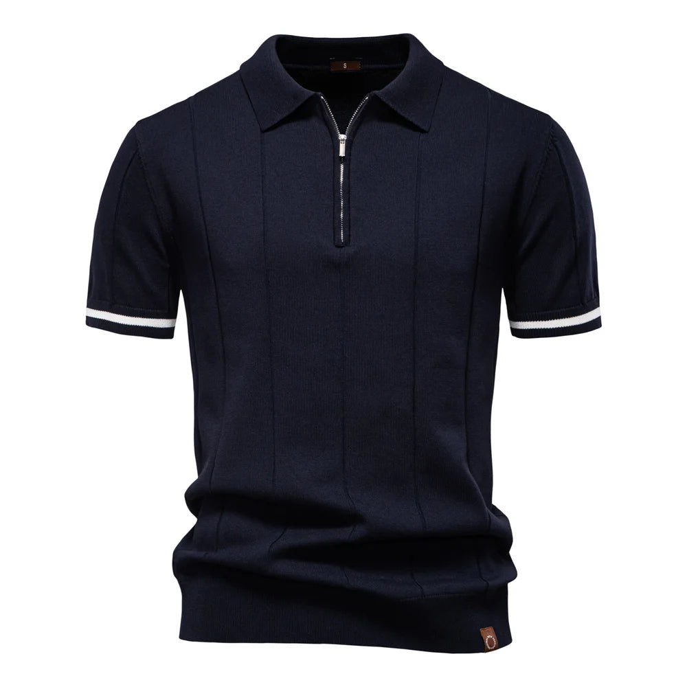 Kaven Quarter-Zip Knit Polo - detail