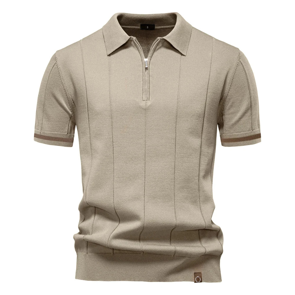 Kaven Quarter-Zip Knit Polo - detail