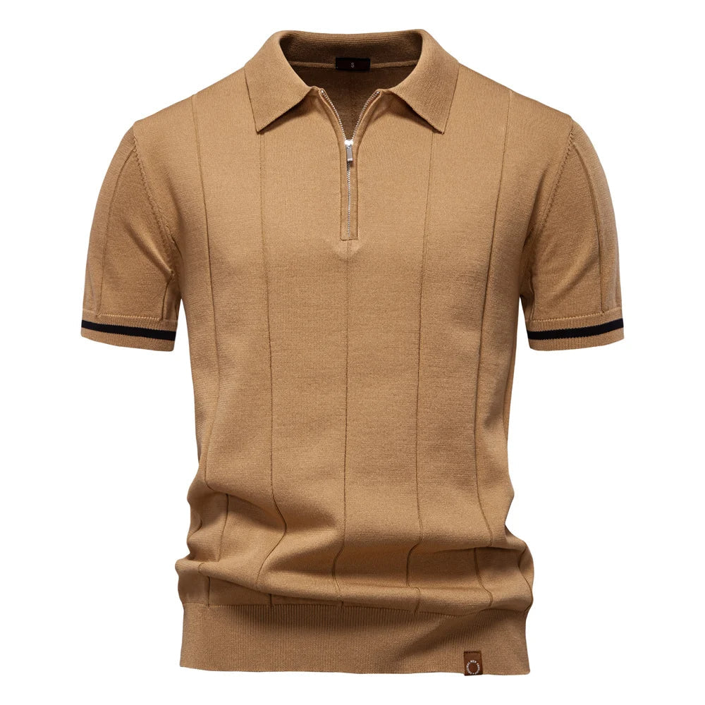 Kaven Quarter-Zip Knit Polo - detail