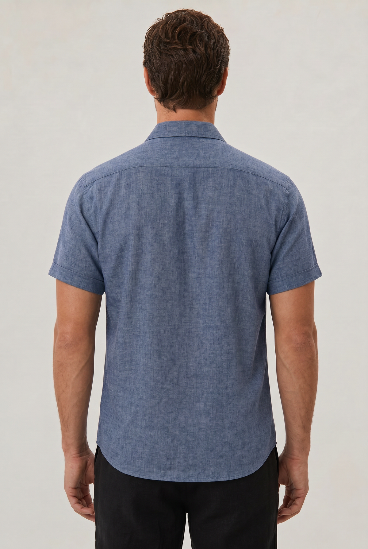 Kaven Cotton Linen Shirt - on model