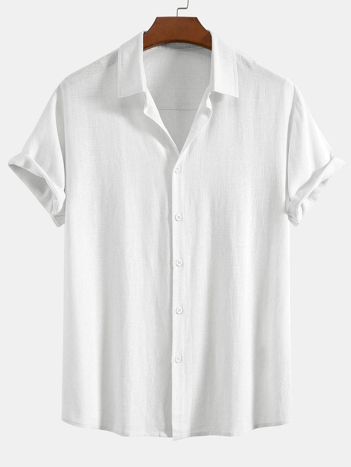 Kaven Linen Blend Shirt - White