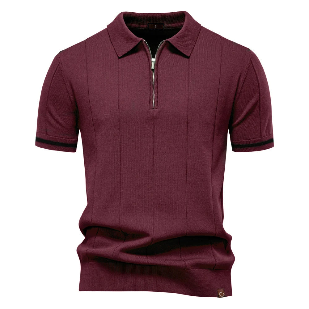 Kaven Quarter-Zip Knit Polo - detail