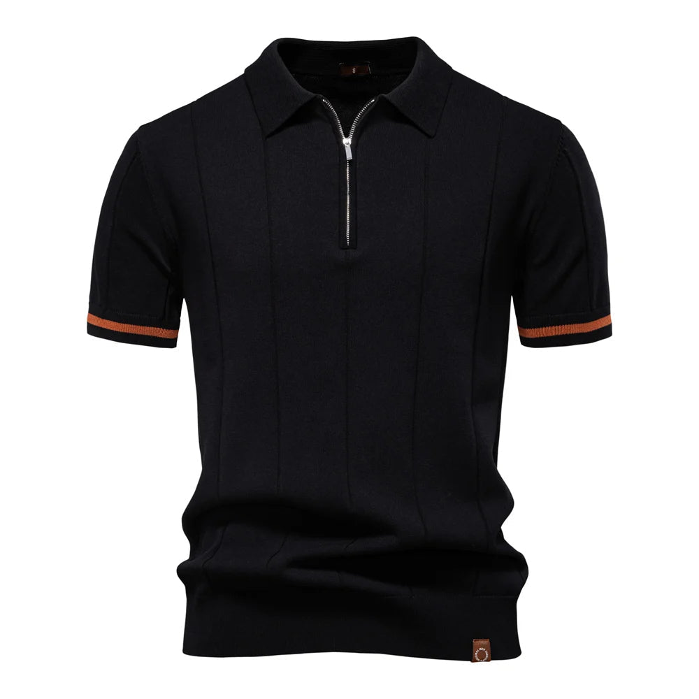 Kaven Quarter-Zip Knit Polo - detail