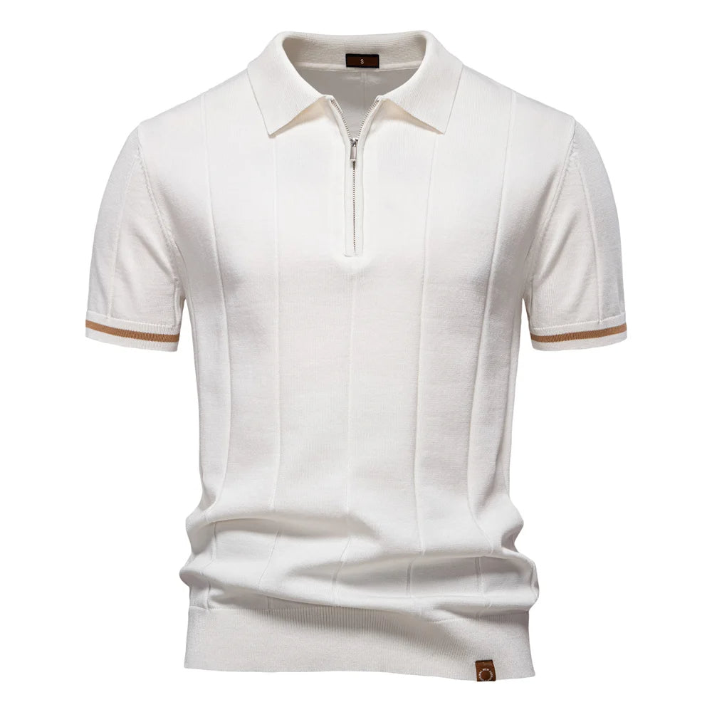 Kaven Quarter-Zip Knit Polo - detail