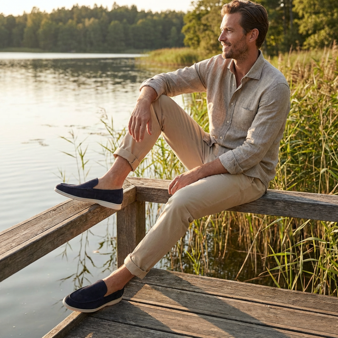 Slip-On Loafers - on model