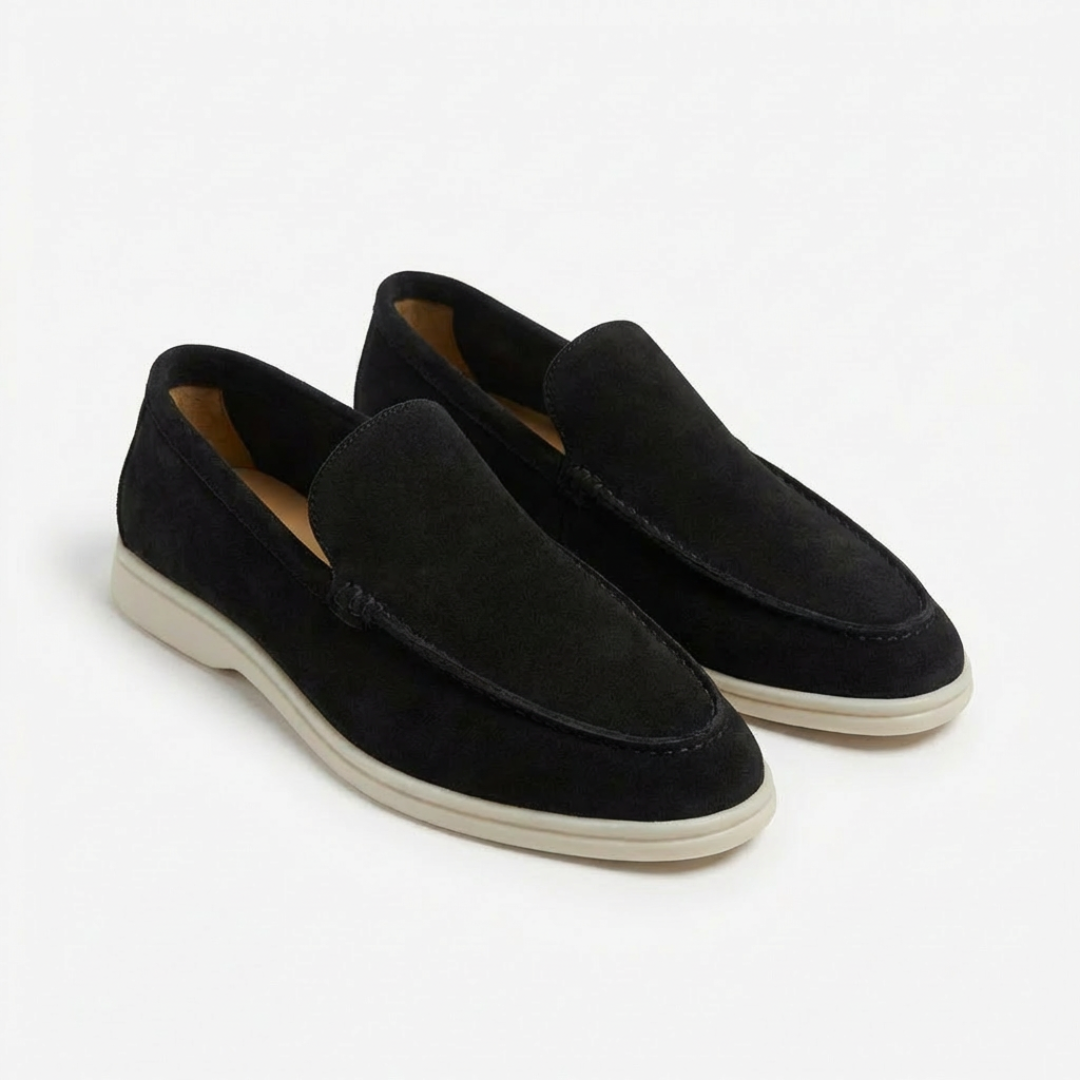 Slip-On Loafers - Black