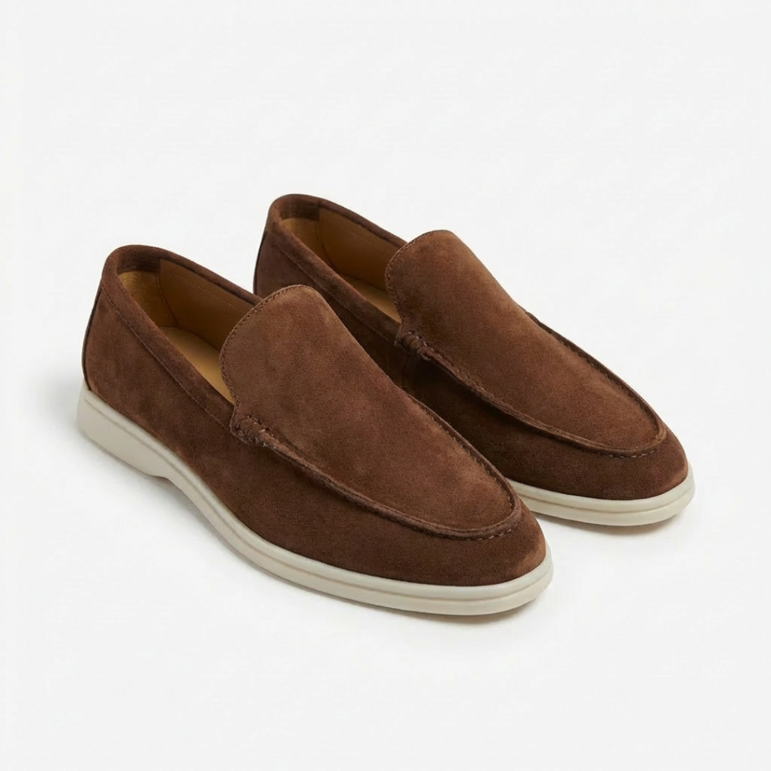 Slip-On Loafers - Coffee